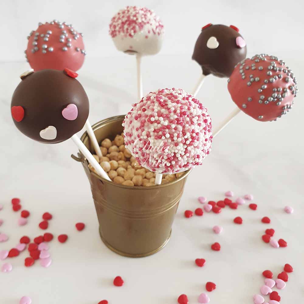 CakePops con Corazones - Tienda de Dulces y Repostería