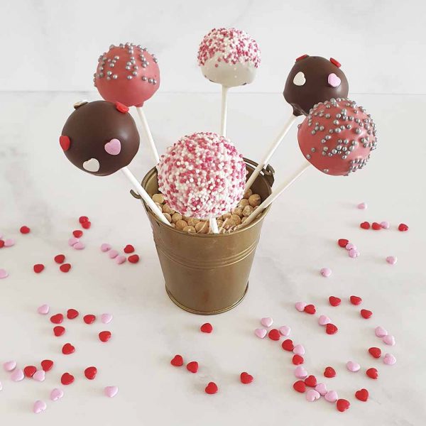 CakePops con Corazones - Tienda de Dulces y Repostería