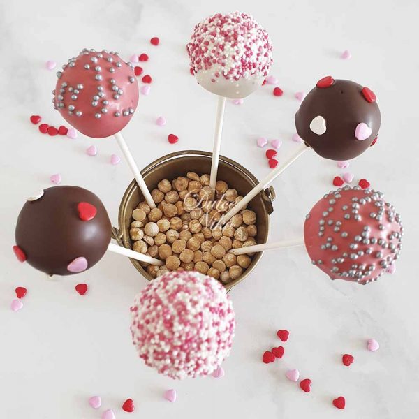 CakePops con Corazones - Tienda de Dulces y Repostería