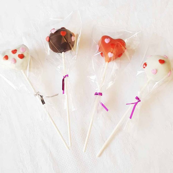 CakePops con Corazones - Tienda de Dulces y Repostería