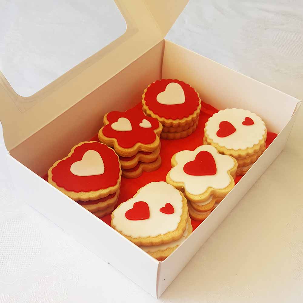 Caja de Regalo - Galletas de San Valentín - Tienda de Dulces y Repostería