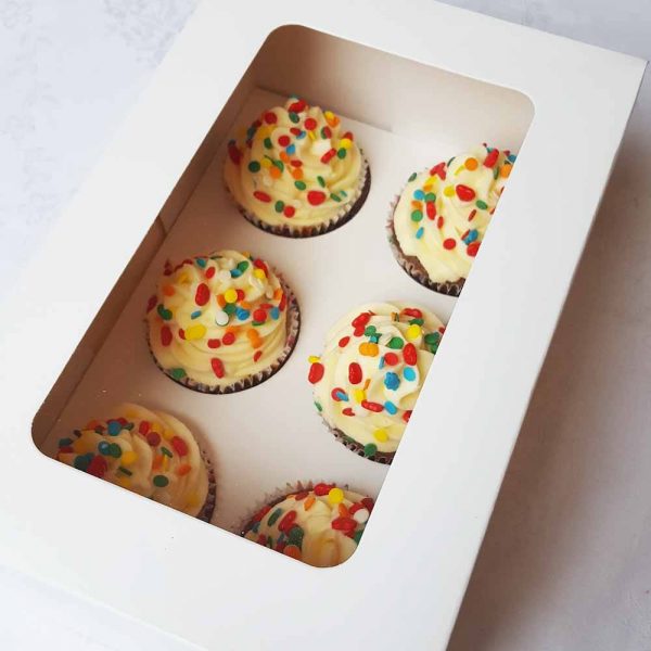 Caja de Regalo - Cupcakes de Fiesta - Tienda de Dulces y Repostería