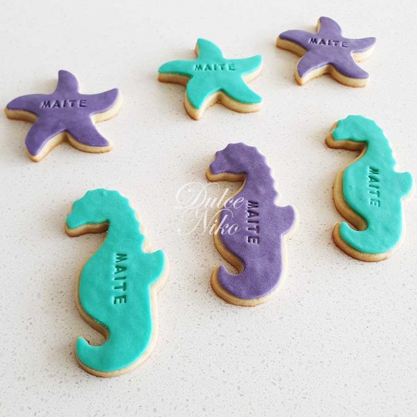 Galletas Marinas con Fondant - Tienda de Dulces y Repostería