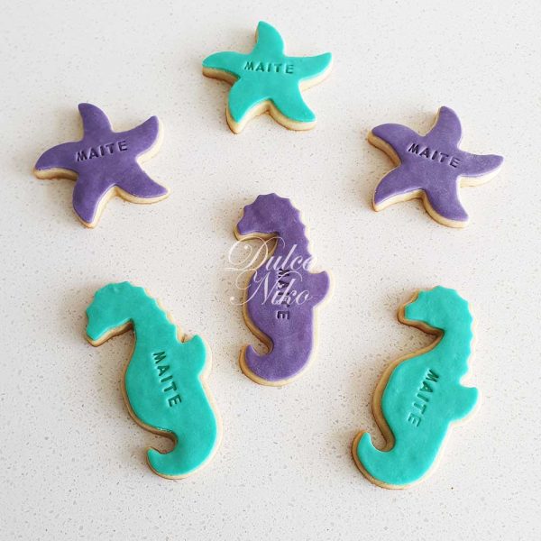 Galletas Marinas con Fondant - Tienda de Dulces y Repostería