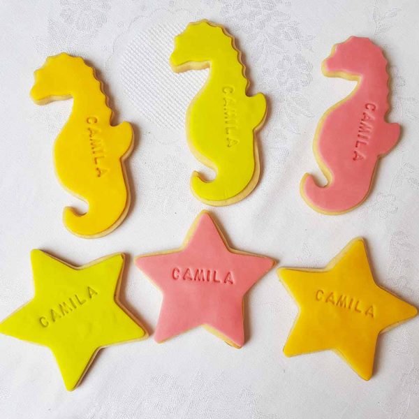 Galletas Marinas con Fondant - Tienda de Dulces y Repostería