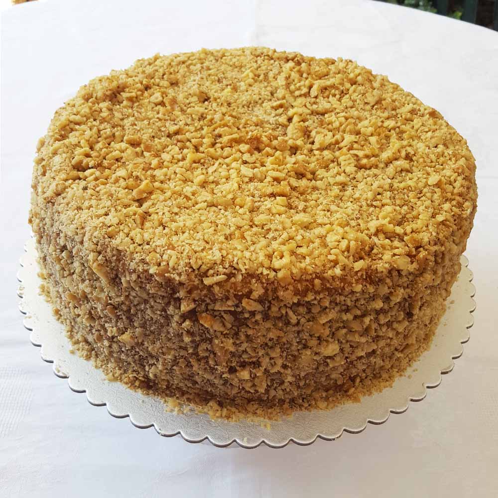 Torta de Panqueque con Manjar-Lucuma-Nuez - Tienda de Dulces y Repostería