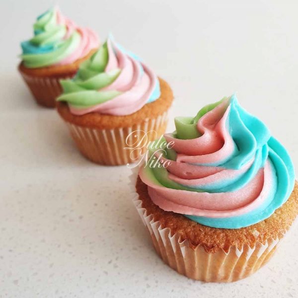 Cupcakes Fiesta Tricolor - DulceNiko