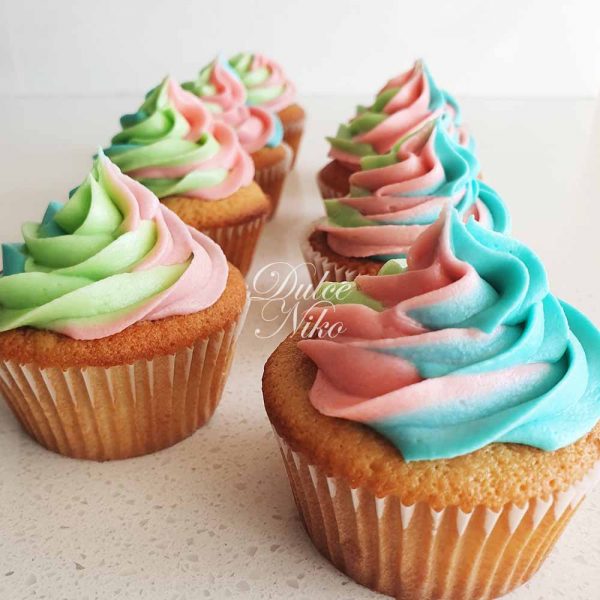 Cupcakes Fiesta Tricolor - DulceNiko