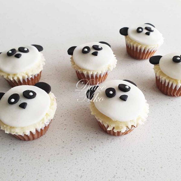 Mini Cupcakes Oso Panda - DulceNiko