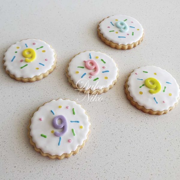 Galletas Números Mundo Unicornio - Tienda de Dulces y Repostería