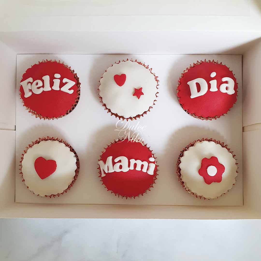 Caja Regalo Cupcakes Feliz día Mami - Tienda de Dulces y Repostería