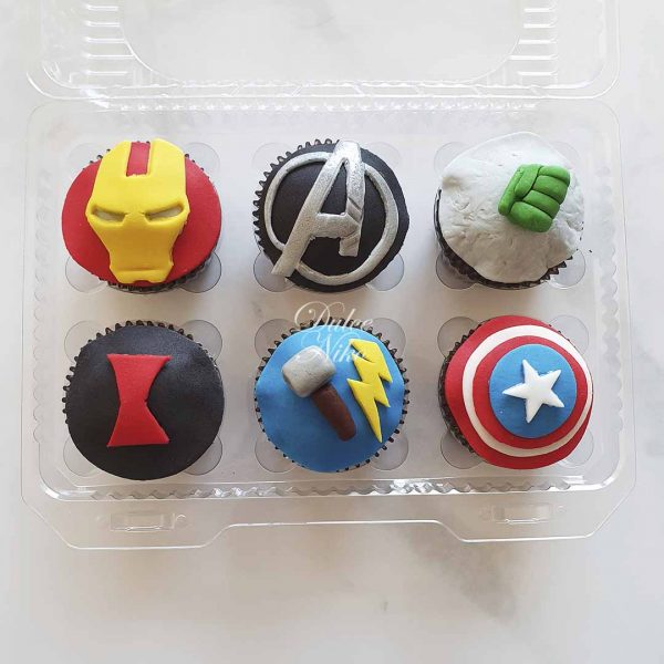 Cupcakes avengers - reposteria - DulceNiko