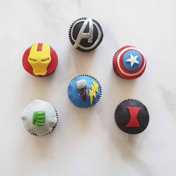 Cupcakes avengers - reposteria - DulceNiko