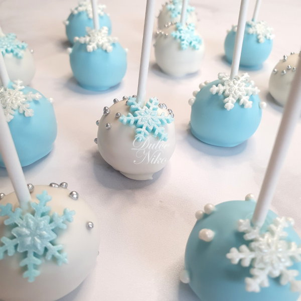 CakePops Copos de Nieve